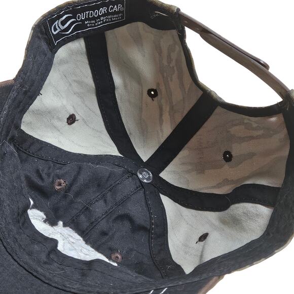 Mossy Oak Baseball Ball Cap Hat Logo Camo Brown Strapback One Size PreOwned - Picture 7 of 7